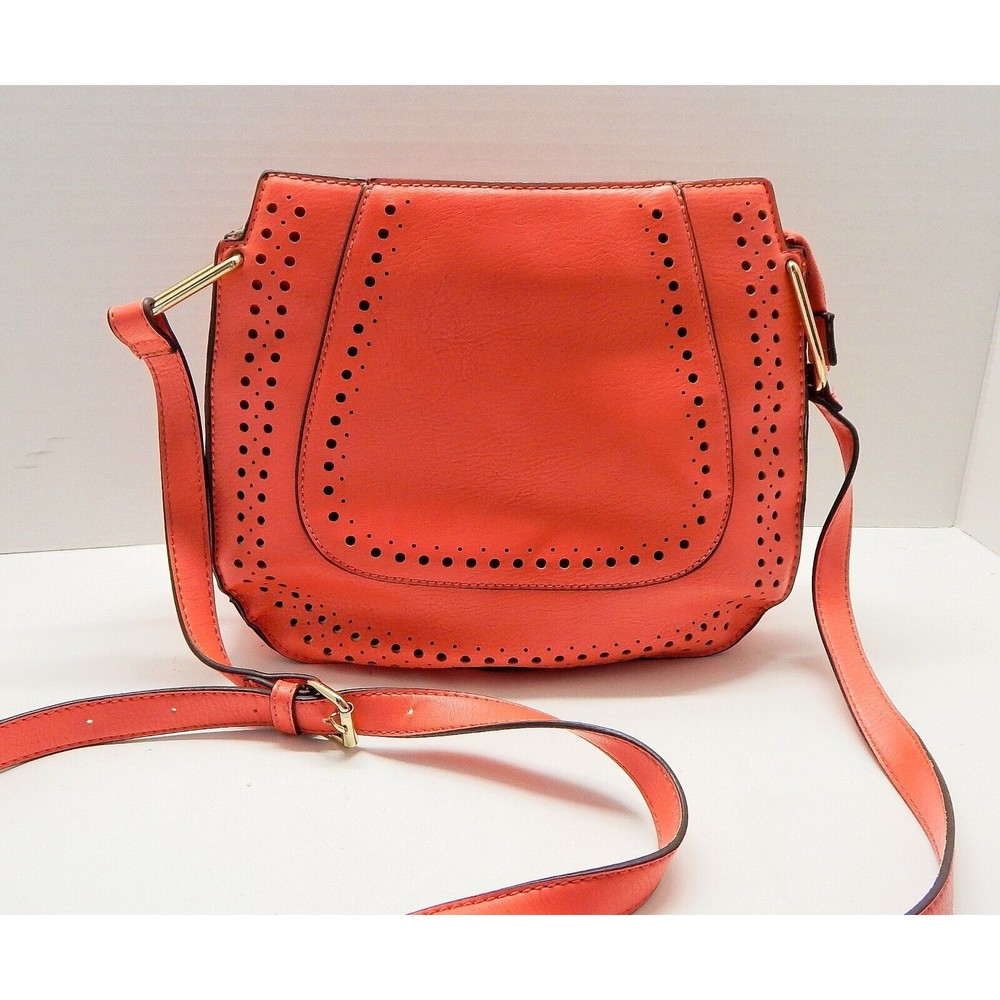 Franco Sarto Shoulder Bag Purse Pocketbook Salmon Pink Adjustable